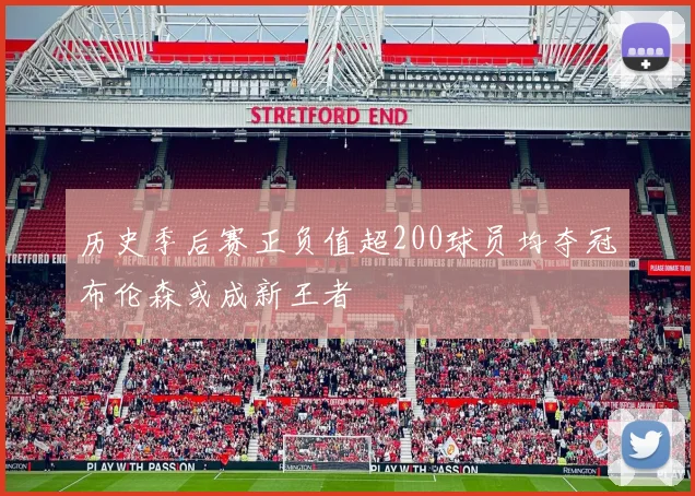 历史季后赛正负值超200球员均夺冠布伦森或成新王者